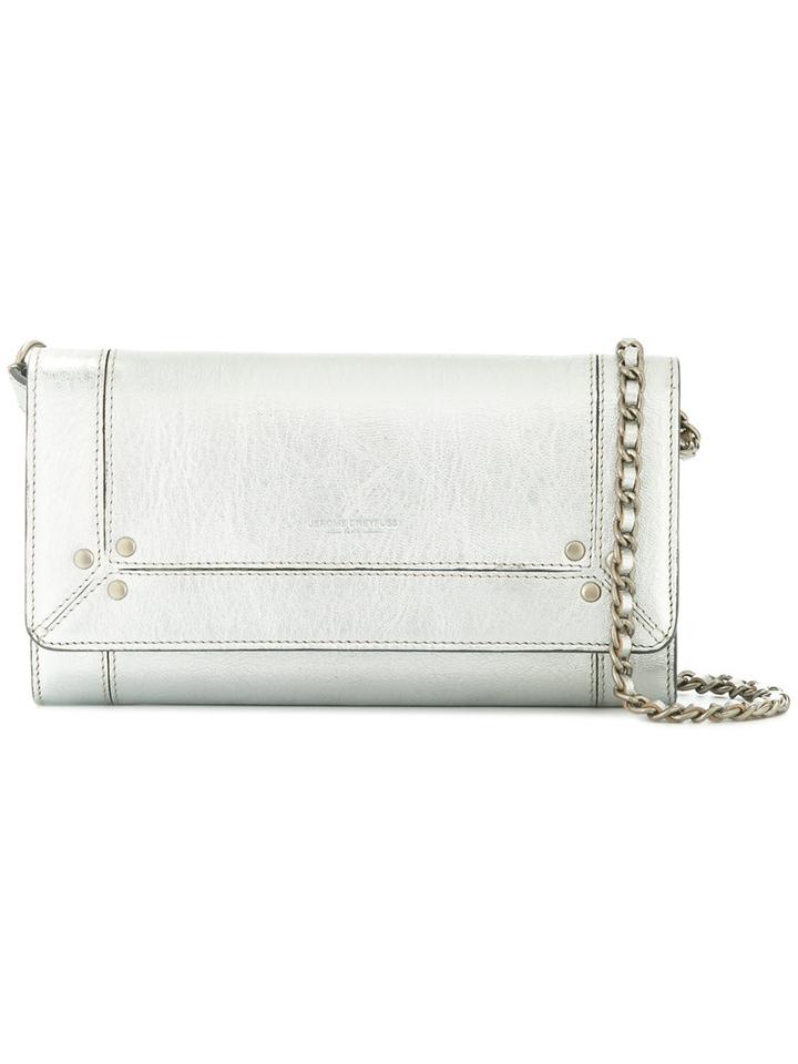 Jérôme Dreyfuss Jack Shoulder Bag, Women's, Grey, Leather