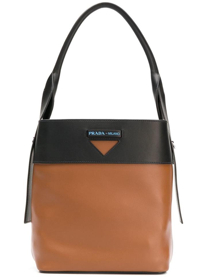Prada Secchiello Tote - Brown