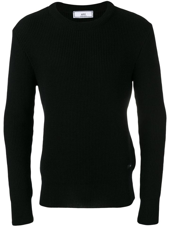 Dior Homme Frayed Stripe Sweater - Black