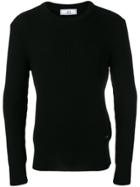 Dior Homme Frayed Stripe Sweater - Black