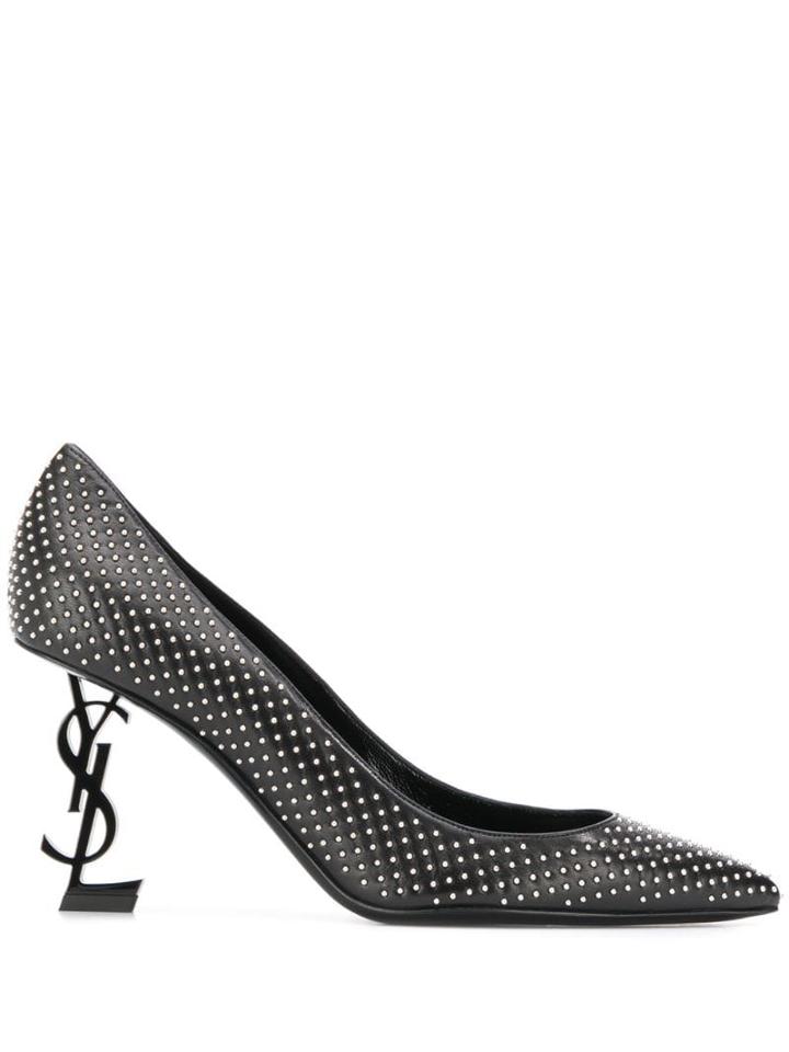 Saint Laurent Studded Opyum Pumps - Black