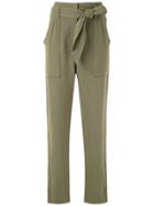 Andrea Marques Side Pockets Clochard Trousers - Green