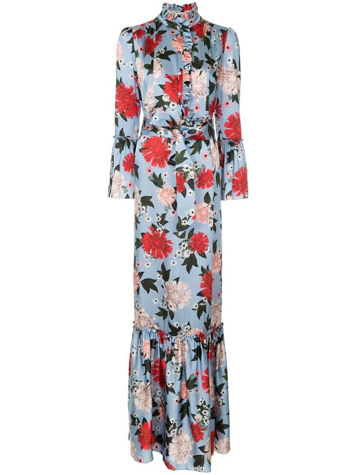 Erdem Stephanie Floral Dress - Blue