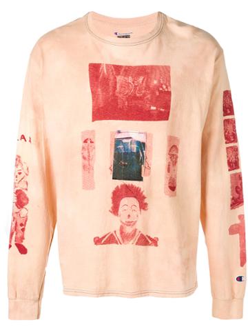 The Incorporated Printed Long Sleeved T-sghirt - Nude & Neutrals