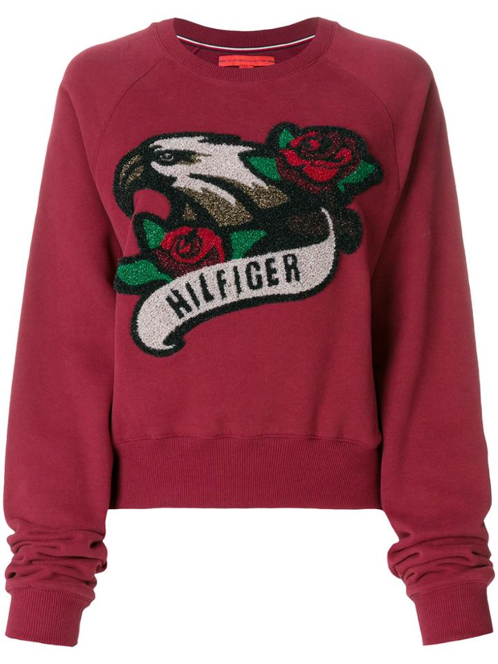 Hilfiger Collection Rock Raglan Sweatshirt - Red