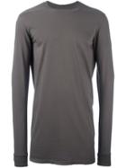 Rick Owens Drkshdw Longline Sweatshirt, Men's, Size: Medium, Grey, Cotton