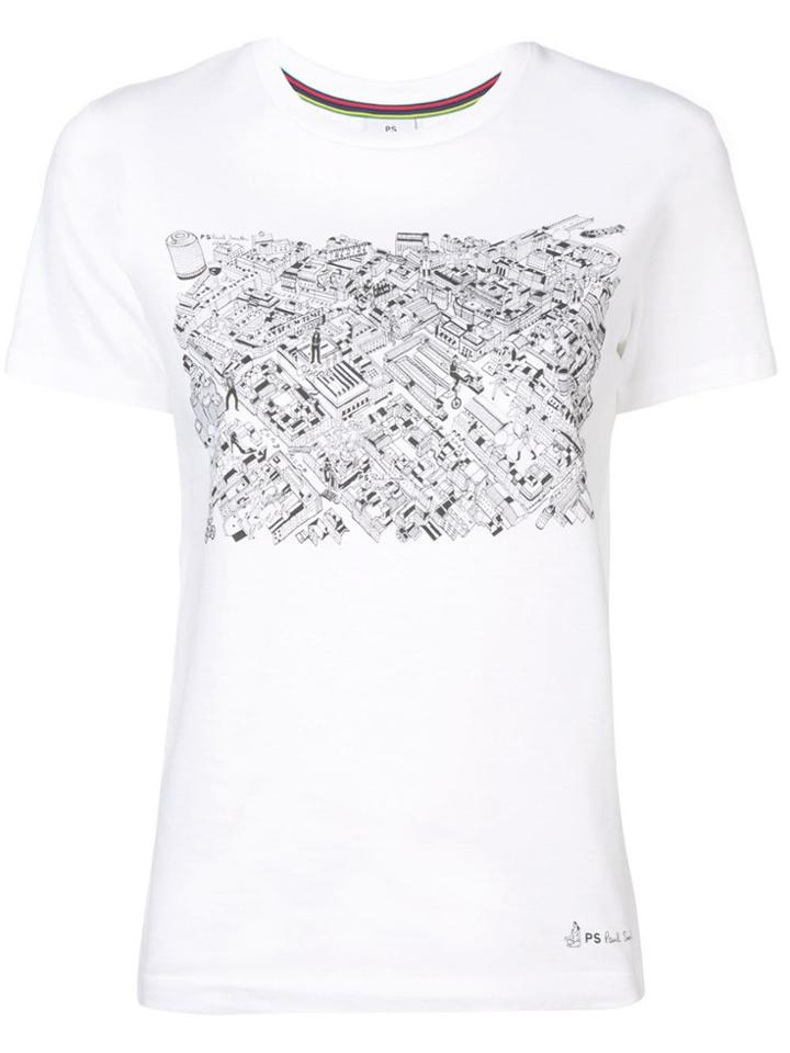 Ps Paul Smith Covent Garden Map T-shirt - White