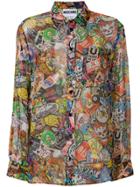 Moschino Patch Pattern Shirt - Multicolour