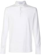 Cruciani Long Sleeve Polo Shirt - White