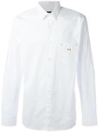 Fendi No Words Shirt, Men's, Size: 41, White, Cotton/polyester