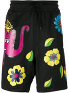 Moschino - Printed Bermuda Shorts - Men - Cotton/polyester - M, Black, Cotton/polyester