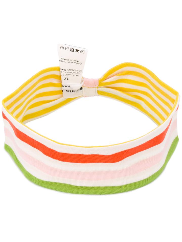 Rykiel Enfant Striped Hair Band, Girl's, Size: 40 Cm, White