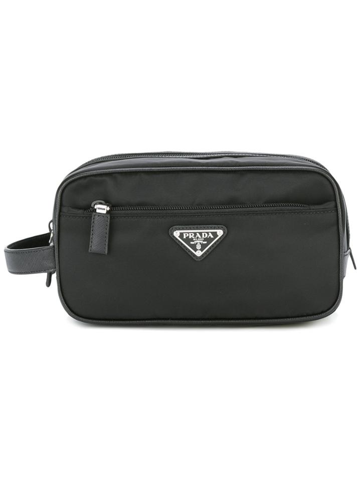 Prada Nylon Wash Bag - Black