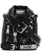 Moschino Biker Style Bag - Black