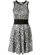 Issa Intarsia Knit Sleeveless Dress, Women's, Size: Small, Black, Rayon/nylon/spandex/elastane