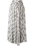 Forte Forte - Full Printed Midi Skirt - Women - Cotton - 0, White, Cotton