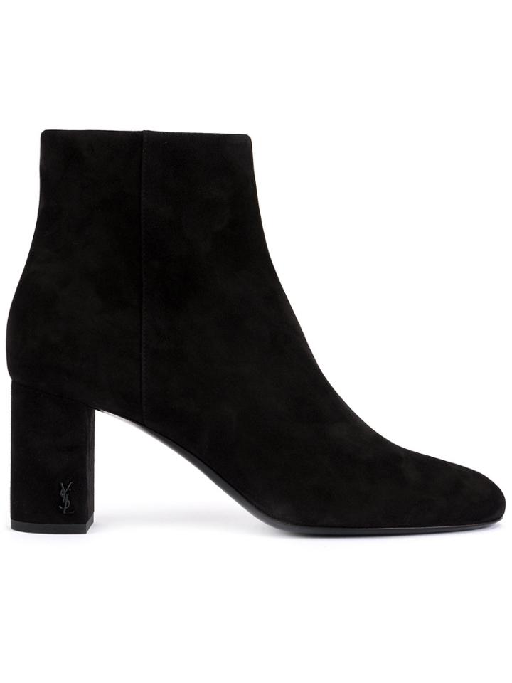 Saint Laurent Lou Lou 70 Ankle Boots - Black