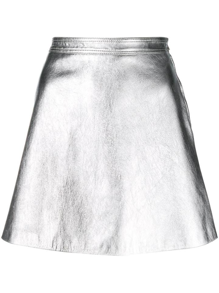 Moschino A-line Mini Skirt - Metallic