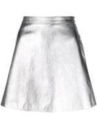 Moschino A-line Mini Skirt - Metallic