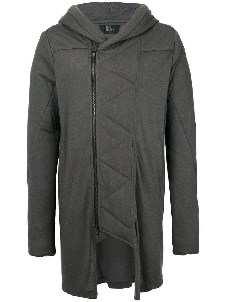 Lost & Found Ria Dunn - Padded Hooded Jacket - Men - Polyamide/viscose/angora - M, Grey, Polyamide/viscose/angora