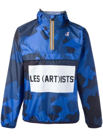 Les (art)ists K-way X Les (art)ists Logo Print Jacket - Blue