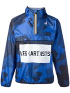Les (art)ists K-way X Les (art)ists Logo Print Jacket - Blue