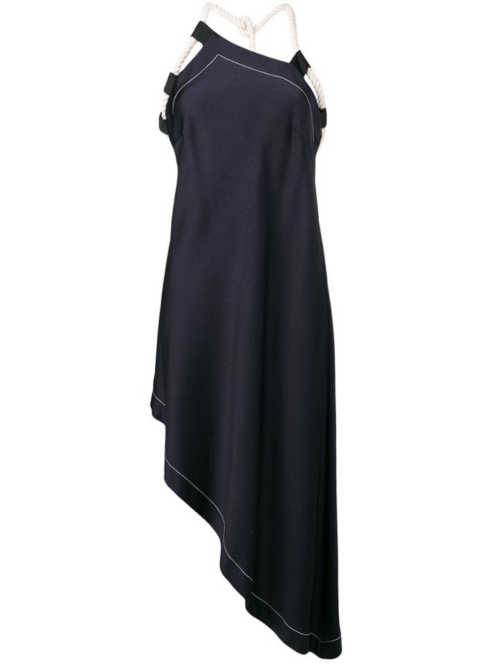 Monse Asymmetric Long Dress - Blue