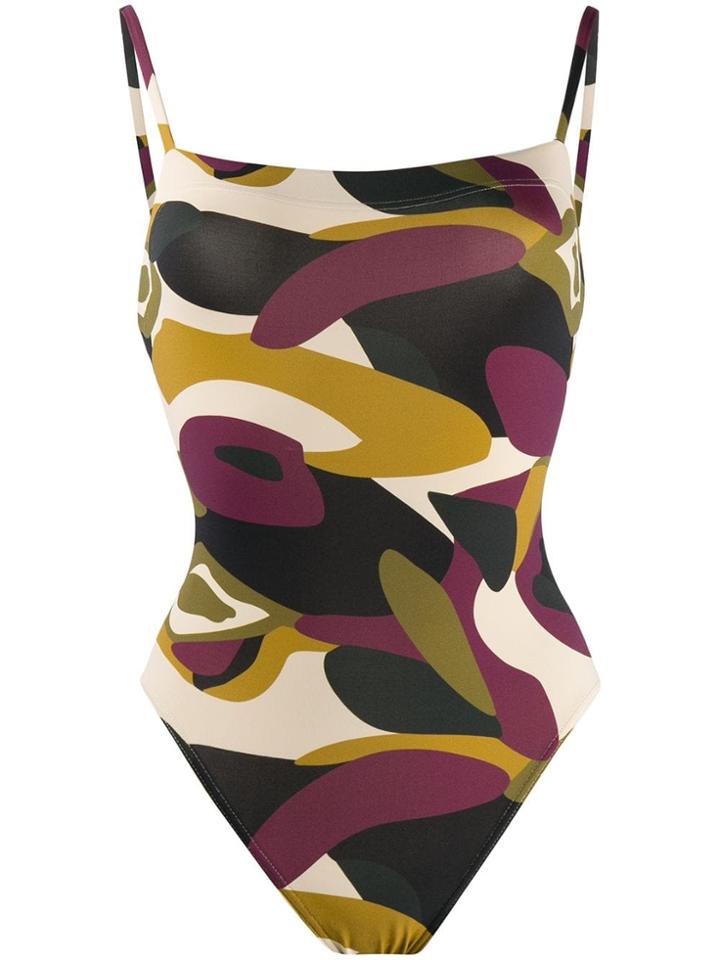 Eres Printed Swimsuit - Neutrals