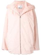 Ground Zero Faux Fur Hooded Coat - Pink