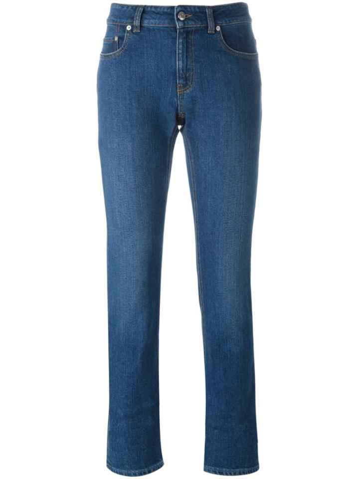 Alexander Mcqueen Cropped Jeans - Blue