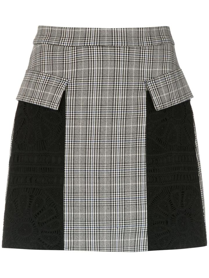Martha Medeiros Panelled Skirt - Black