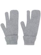 Maison Margiela Three Finger Gloves - Grey