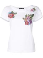 Love Moschino Embellished T-shirt - White