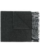 Ps By Paul Smith Fringe Knit Scarf - Black