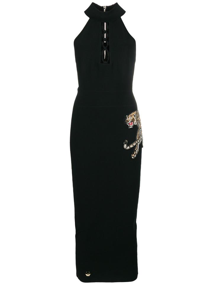 Philipp Plein Outain Midi Dress - Black