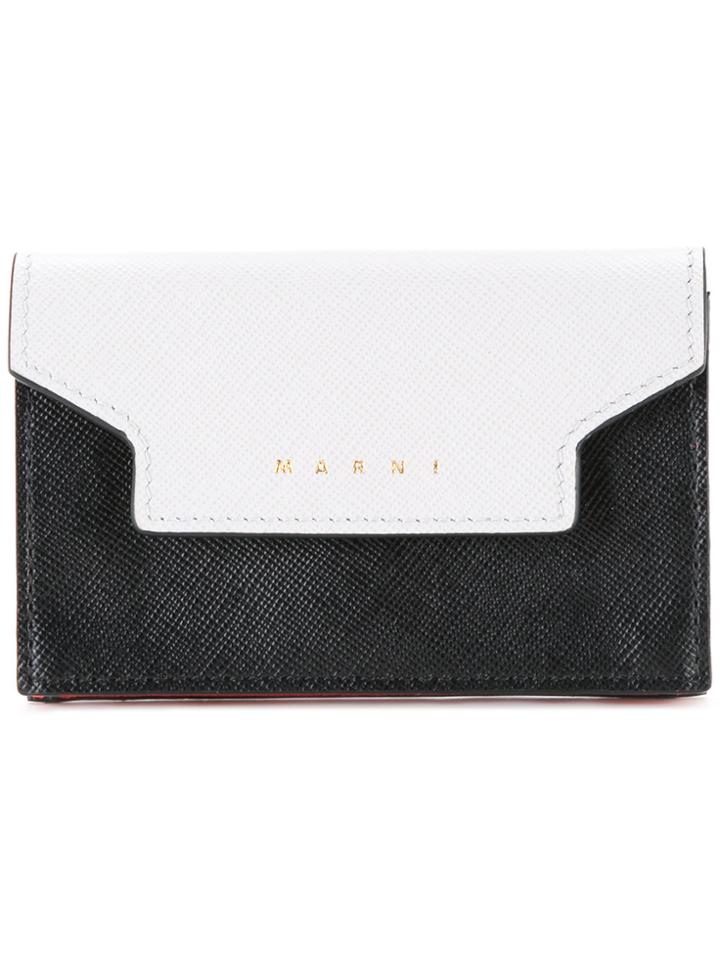 Marni Bi-colour Card Holder - Grey
