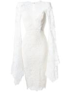 Alex Perry Alaroy Dress, Women's, Size: 4, White, Silk/polyester