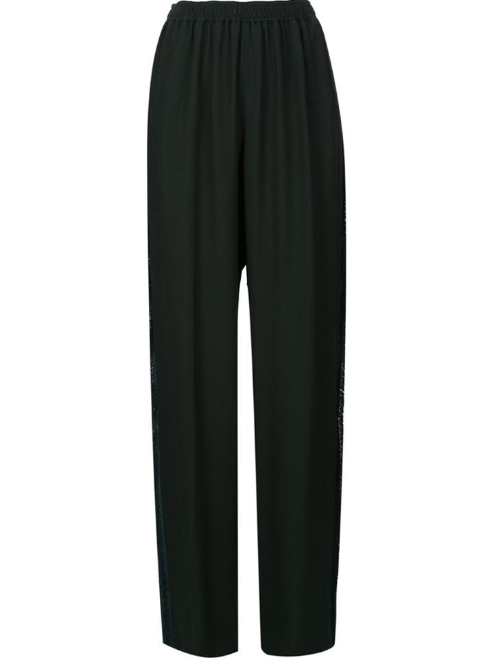 Stella Mccartney 'rosana' Trousers, Women's, Size: 40, Green, Silk/viscose