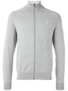 Polo Ralph Lauren Roll Neck Cardigan, Men's, Size: Large, Grey, Cotton
