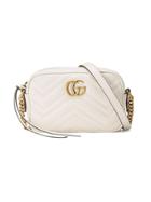 Gucci Gg Marmont Matelassé Mini Bag - White