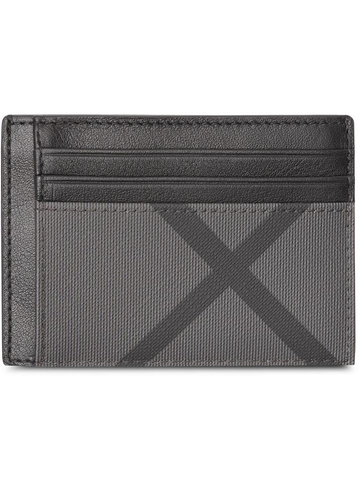 Burberry Money Clip Card Case - Grey