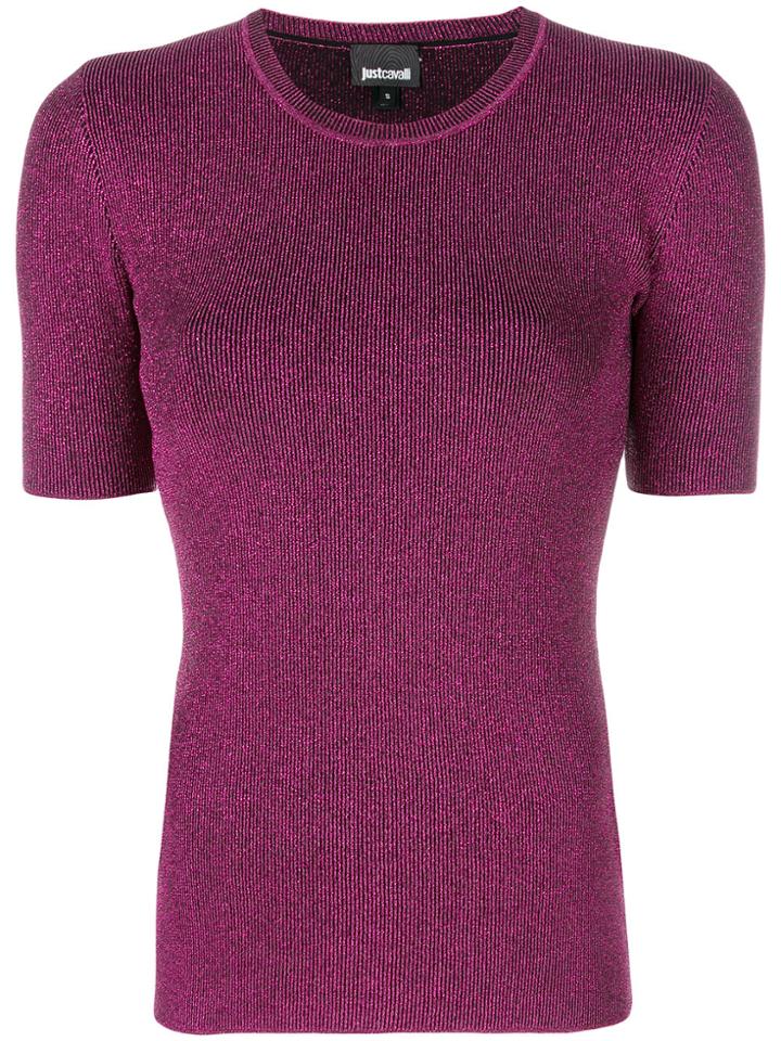Just Cavalli Shortsleeved Jumper - Pink & Purple