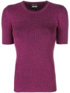 Just Cavalli Shortsleeved Jumper - Pink & Purple