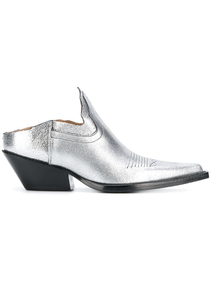 Maison Margiela Pointed Mules - Grey
