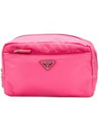 Prada Classic Nylon Make-up Bag - Pink