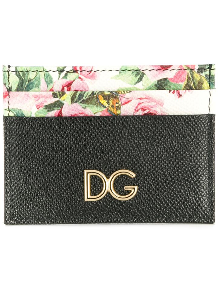 Dolce & Gabbana Logo Plaque Card Holder - Black