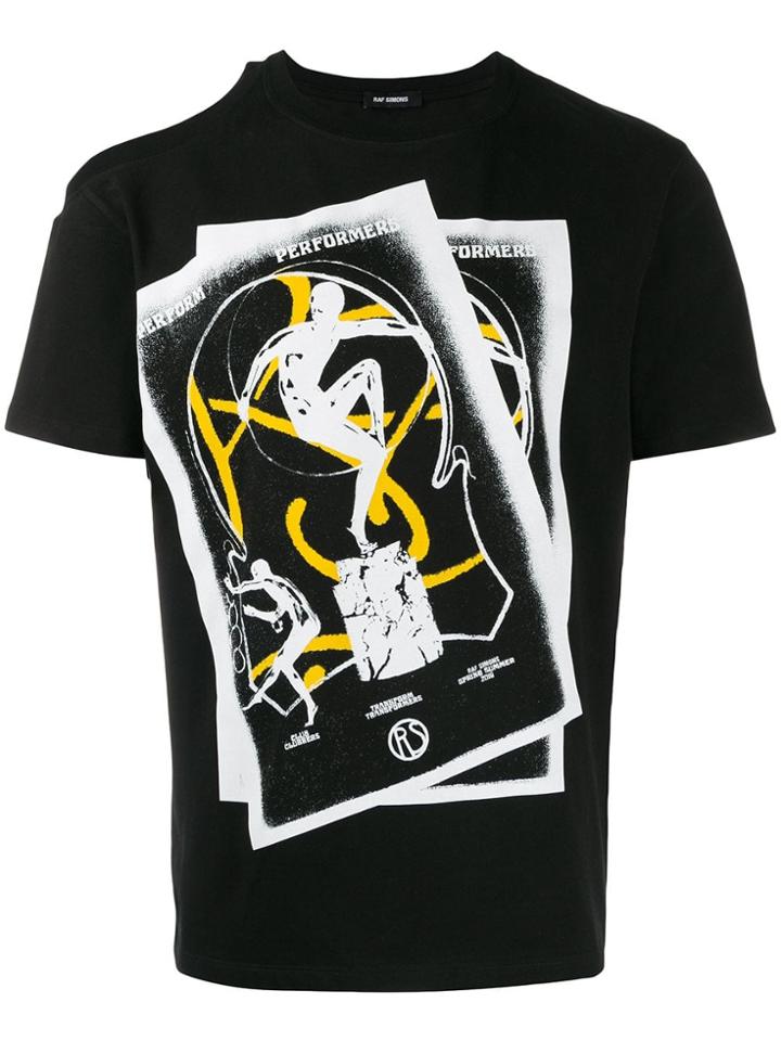 Raf Simons Performers Printed T-shirt - Black