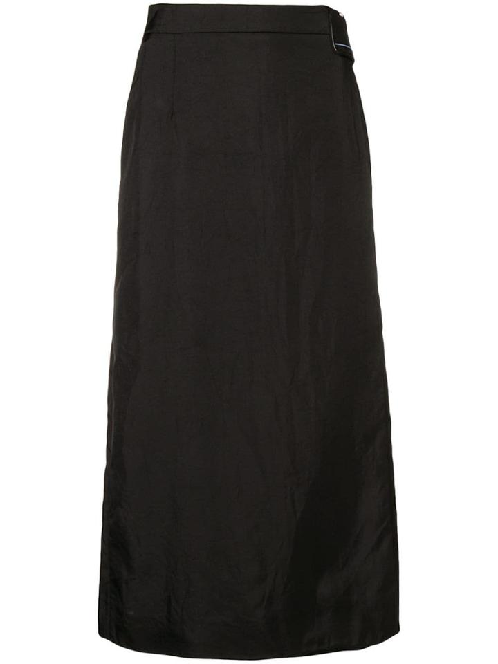Prada Logo Patch Skirt - Black