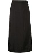 Prada Logo Patch Skirt - Black
