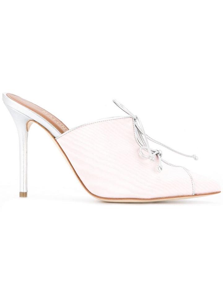 Malone Souliers Pointed Toe Mules - Pink